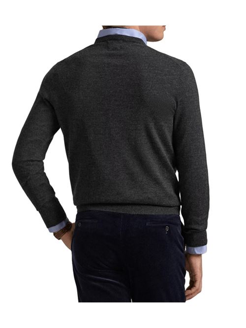 Maglia da uomo in lana, girocollo, color granite POLO RALPH LAUREN | 710946143003